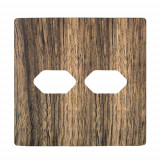 Placa p/ 2 Tomadas 4x4 - Novara Carvalho